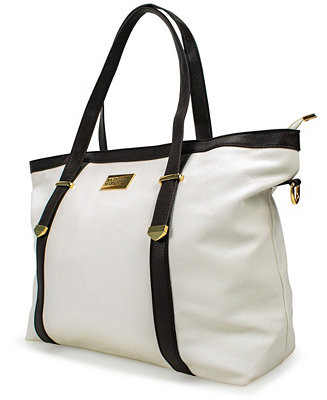 Badgley Mischka Anna Faux Leather Tote Weekender Travel Bag - Macy's | Macy's AU | APAC