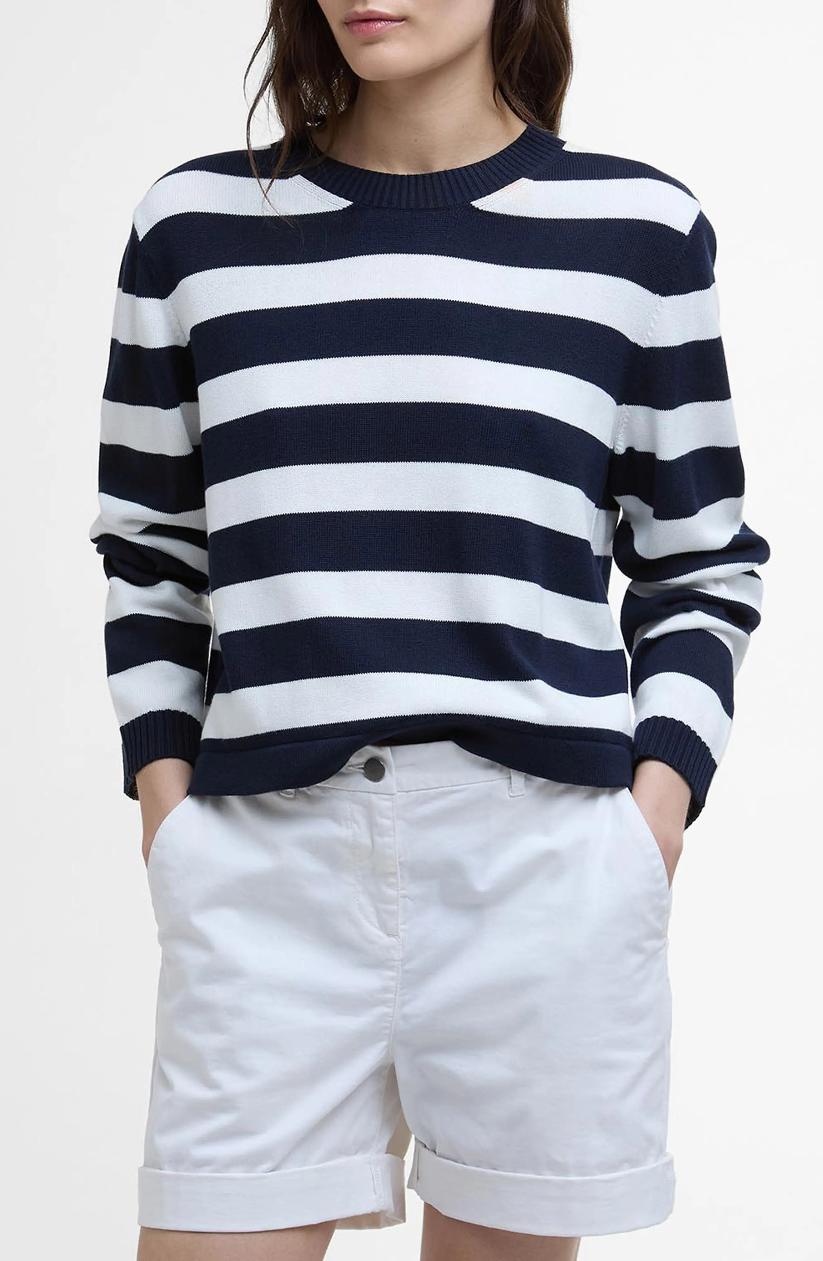 Bronya Stripe Cotton Blend Sweater (Women) | Nordstromrack | Nordstrom Rack