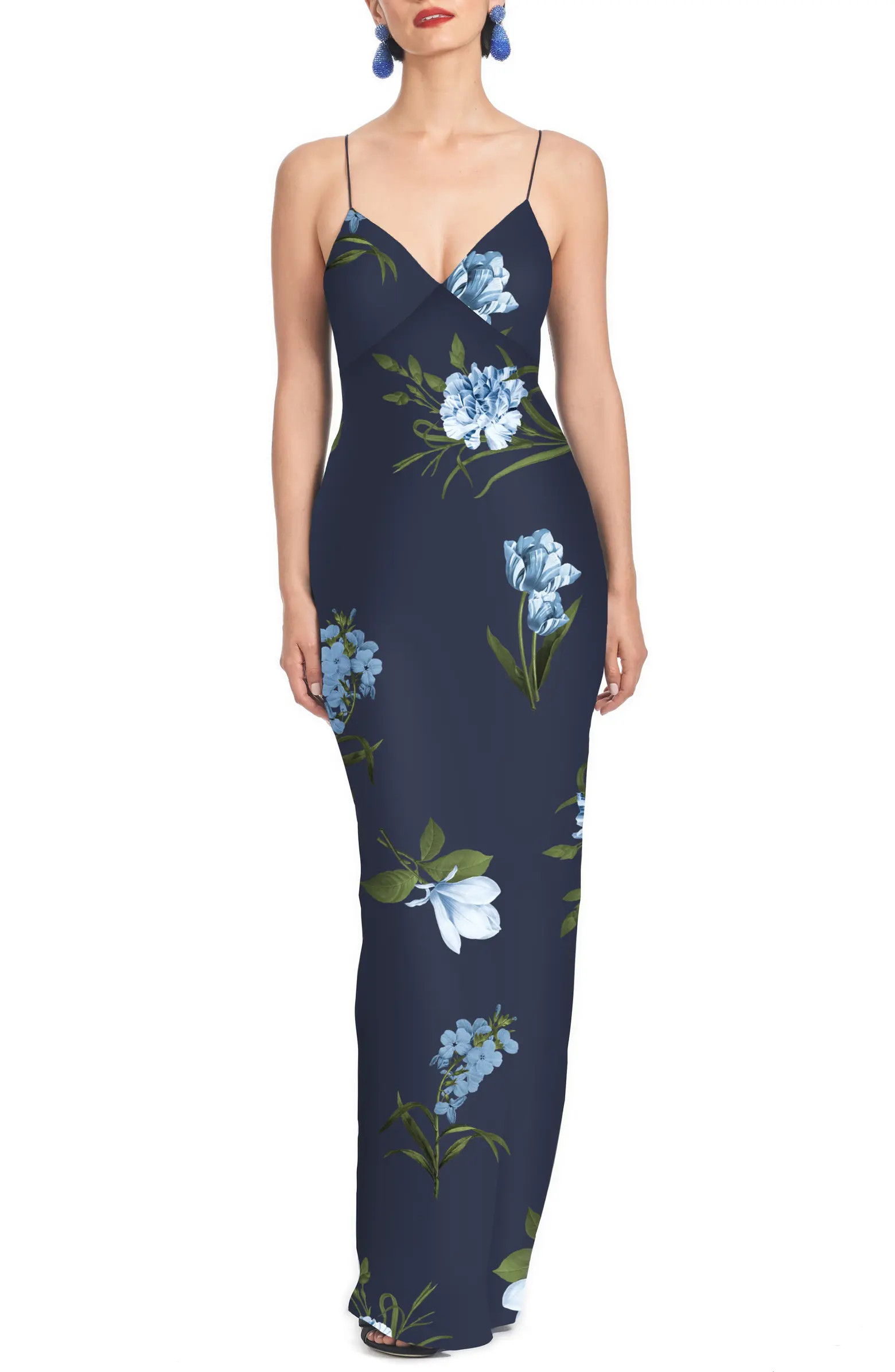 Alta Floral A-Line Gown | Nordstrom