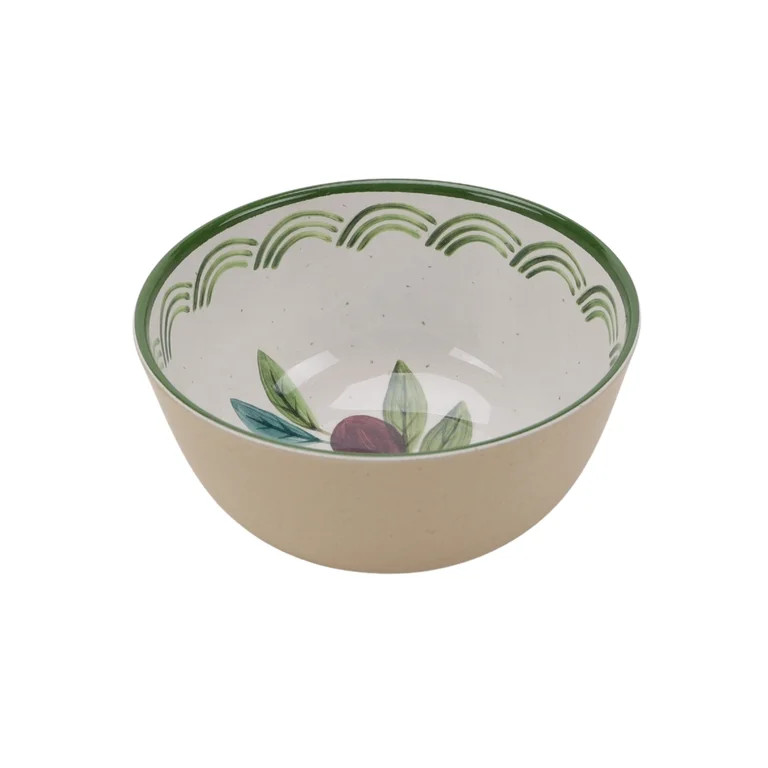 Better Homes & Gardens 12 Piece Bamboo Melamine Olive Dinnerware Set | Walmart (US)