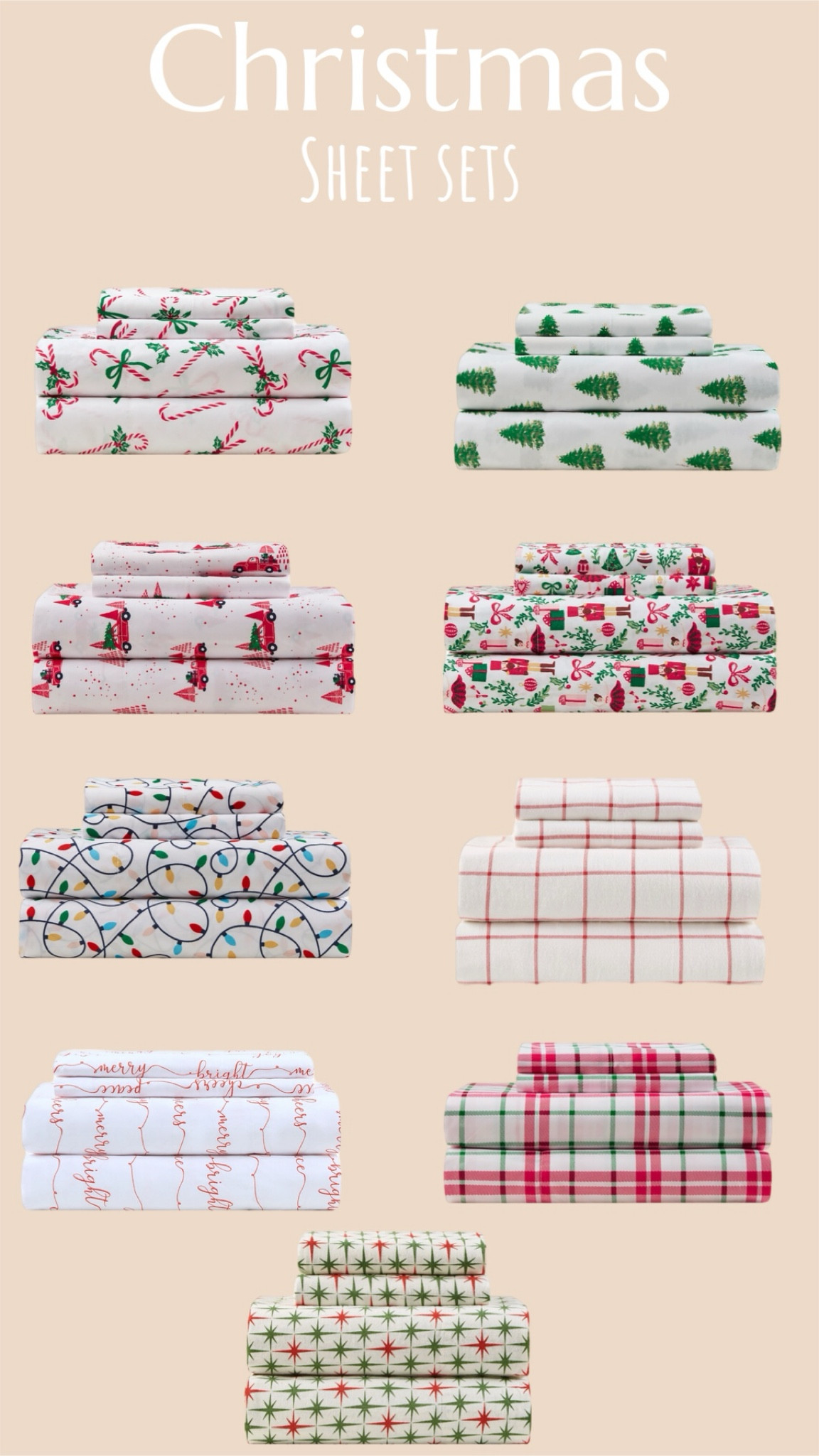 Christmas sheet set