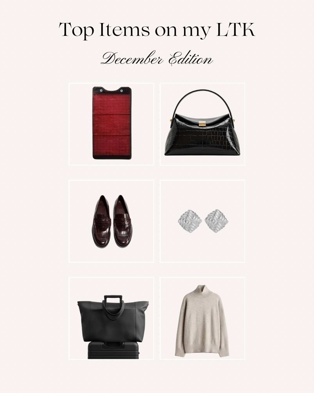 Most-Clicked This Month: December Edition

Every month I look at what you actually click, and it always tells a story.

This time, it was about pieces that:
• work with what you already own
• make getting dressed easier
• pieces that added value 
• giving the gift of wellness

I’ve linked everything from this month’s most-clicked edit.

#LTKTravel #LTKSeasonal #LTKGiftGuide