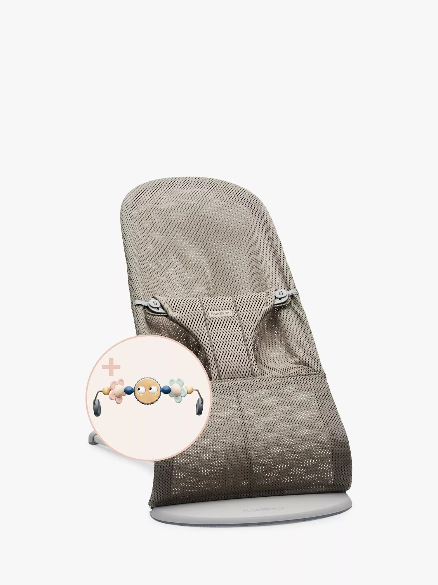 BabyBjörn Baby Bouncer Bliss with Googly Eyes Toy for Bouncer, Pastel | John Lewis (UK)