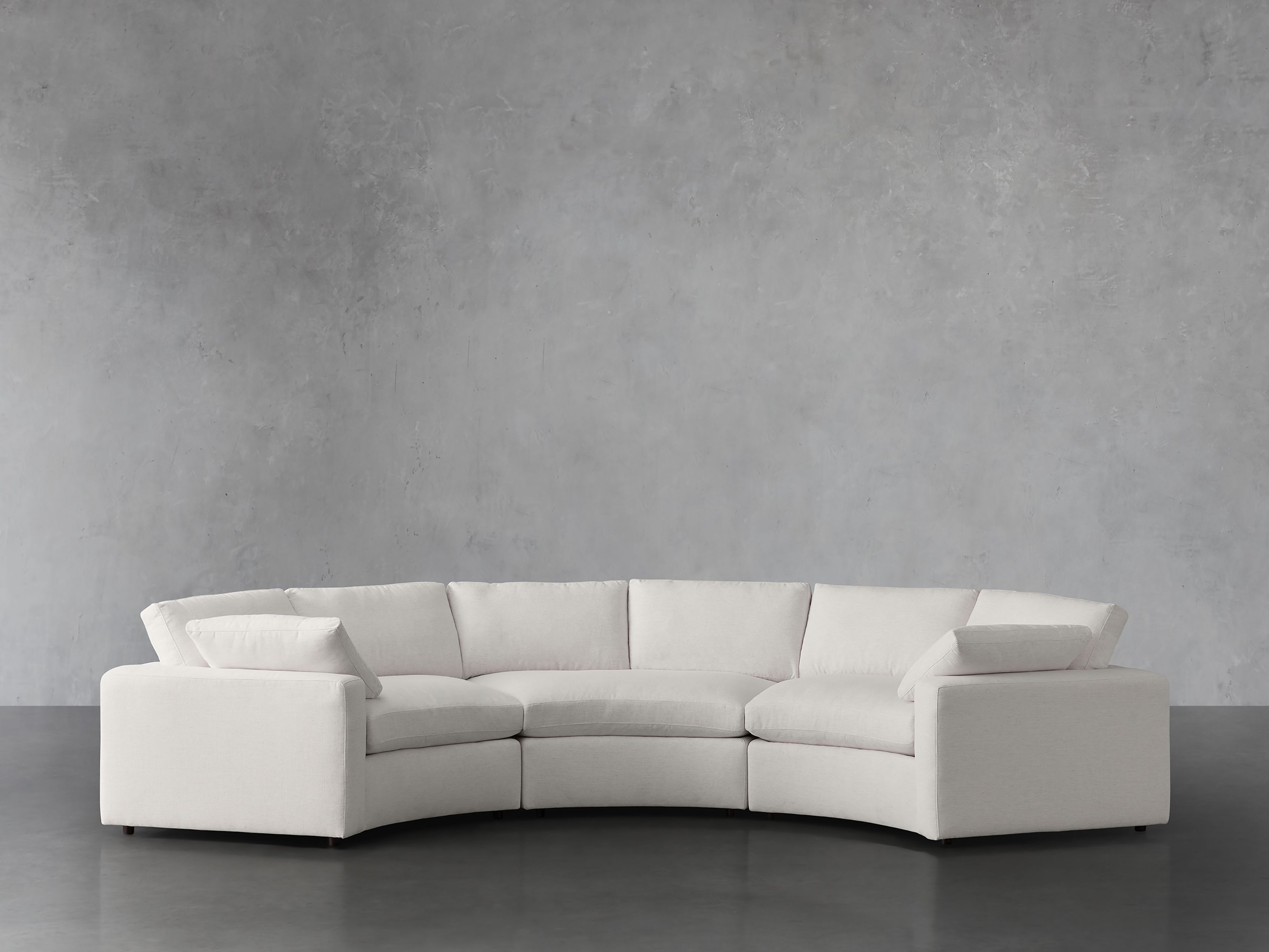 Beale Three Piece Curved Sectional | Arhaus