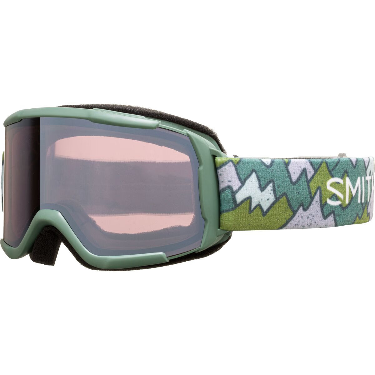 Smith Daredevil OTG Goggles - Kids' Alpine Green Peaking/Ignitor Mirror, One Size | Backcountry