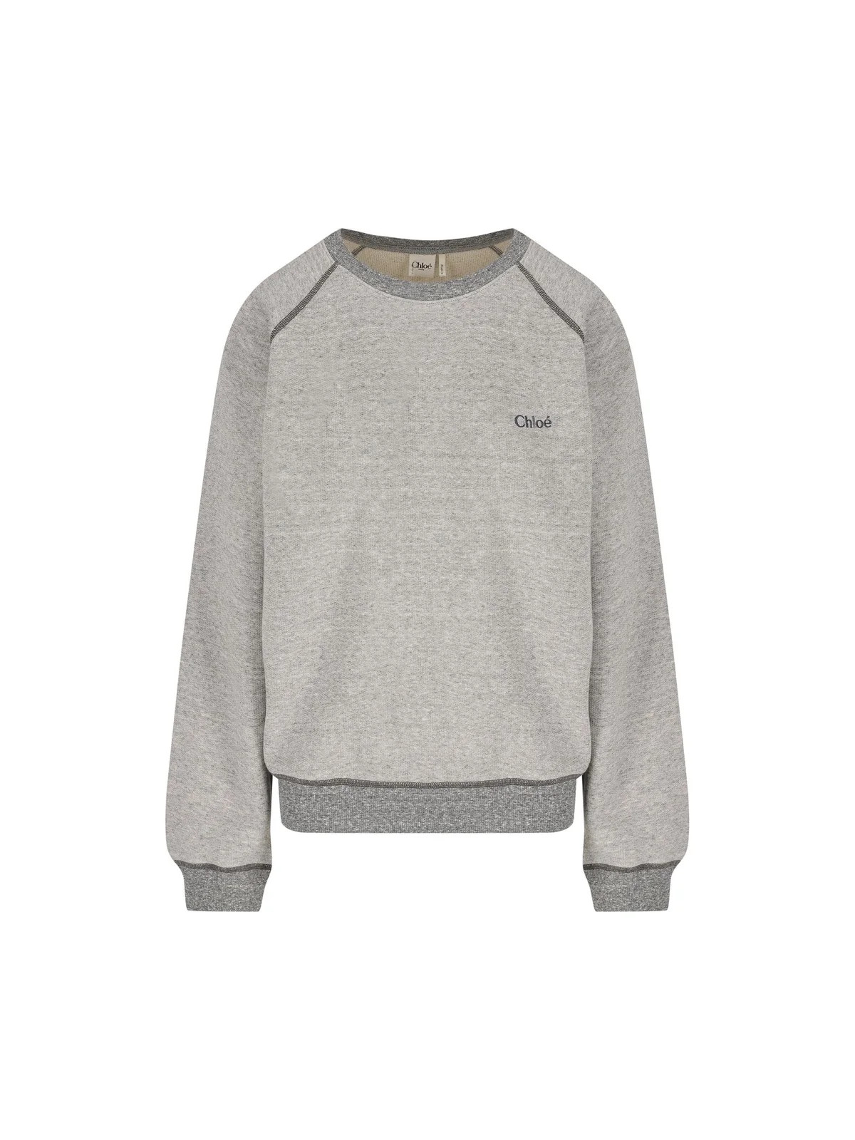 Chloé Logo Embroidered Crewneck Sweatshirt | Cettire Global