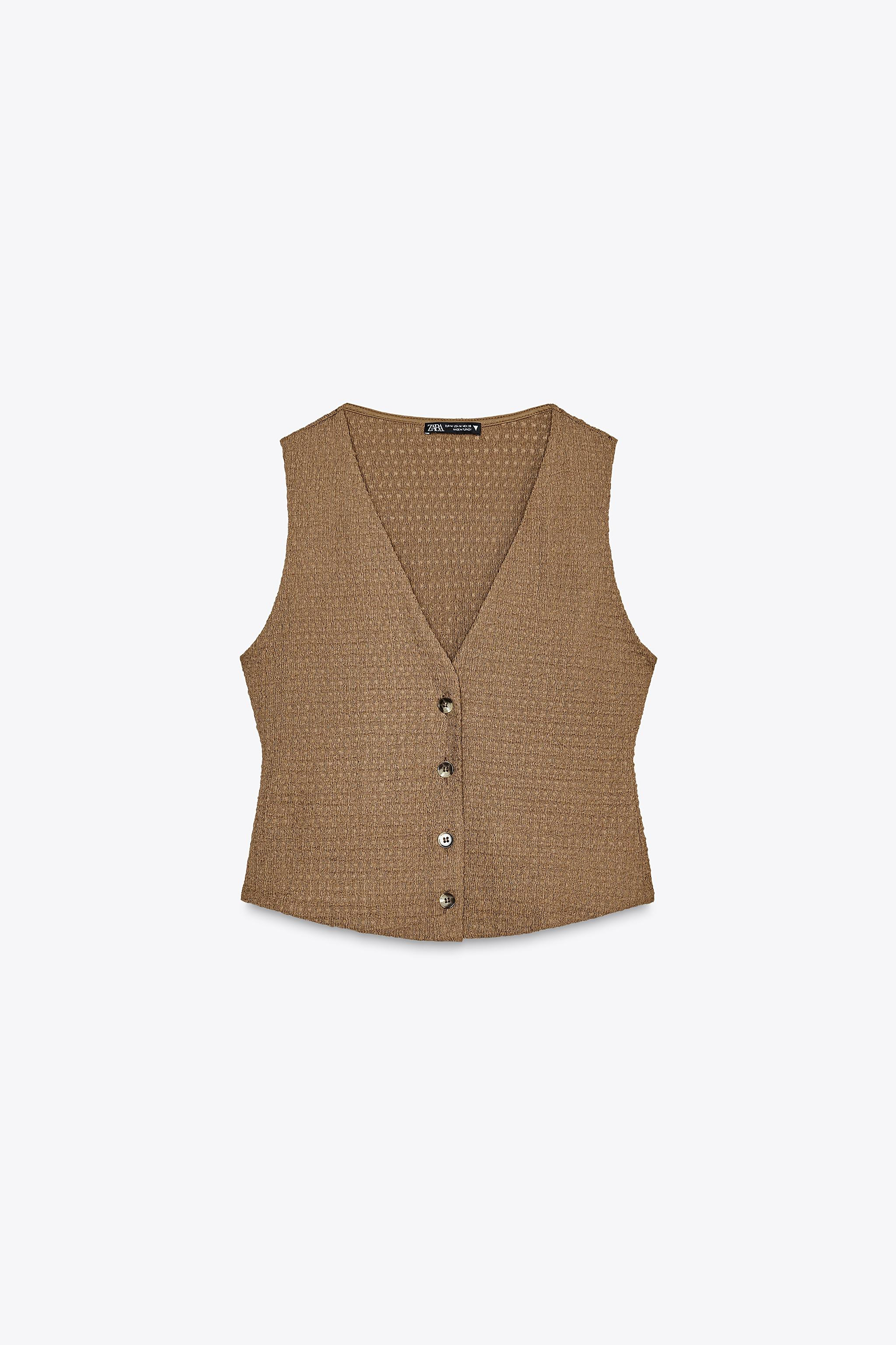 STRUCTURED VEST TOP | Zara US