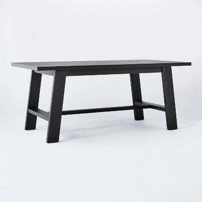 72&#34; Linden Rectangular Wood Dining Table Black - Threshold&#8482; designed with Studio McGee | Target