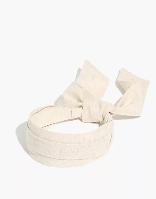 Covered Tie-Back Headband | Madewell