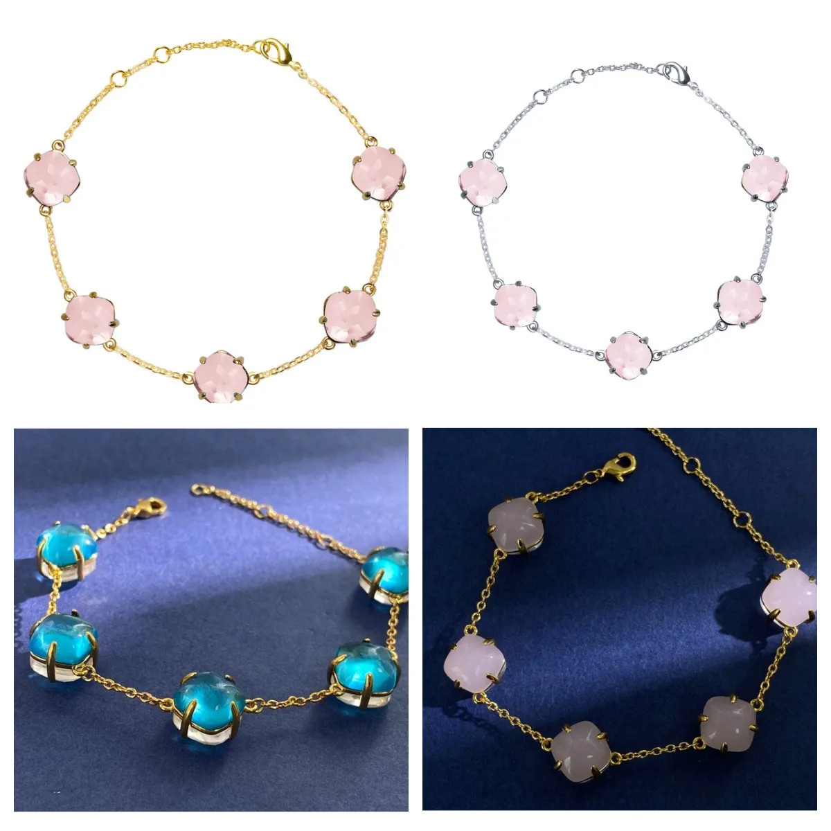 Cute Designer 18K Gold Plated Classic Fashion Charm Bracelet Necklace leaf Clover Designers Jewel... | DHGate