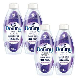 Rinse and Refresh Odor Remover Fresh Lavender Scent Liquid Fabric Softener, 70-Loads, 48 oz. (4-Pack) | The Home Depot
