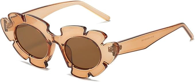 Fashion Cat Eye Candy Colors Sunglasses Women Retro Flower Shape Eyewear Men Trending Sun Glasses... | Amazon (US)