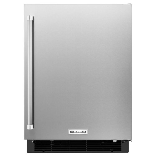 KitchenAid 4.9-cu ft Built-In/Freestanding Mini Fridge (Stainless Steel) | Lowe's