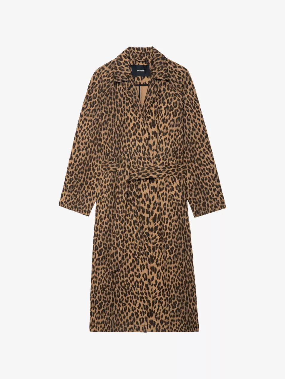 Mentle Leopard-Print Cotton Coat | Selfridges
