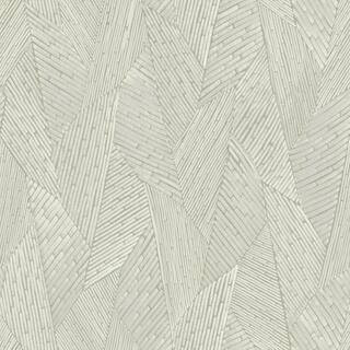RoomMates 28.18 sq. ft. Taupe Woven Reed Stitch Peel and Stick Wallpaper RMK12113WP - The Home De... | The Home Depot
