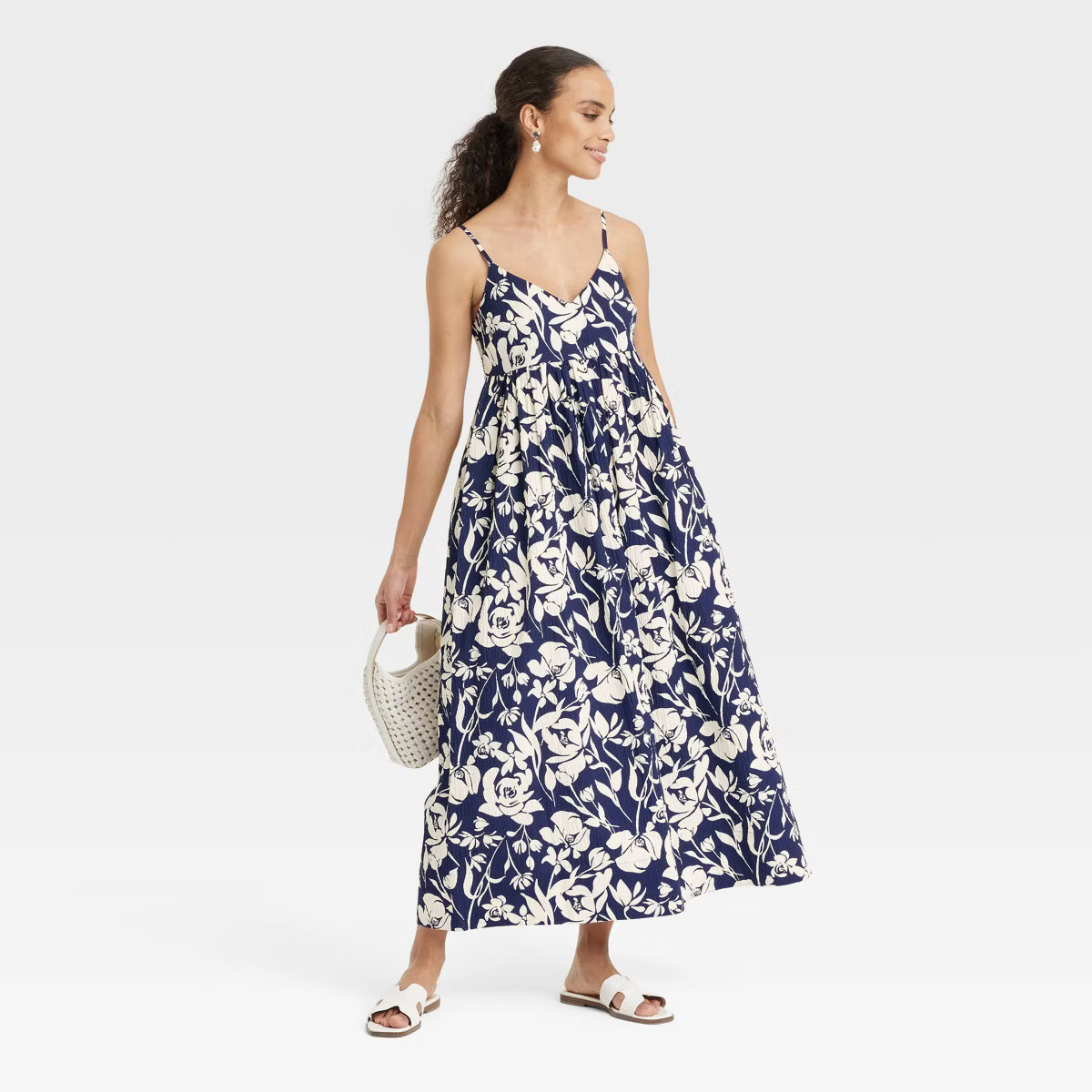 Women's Seersucker Maxi A-Line Dress - A New Day™ | Target