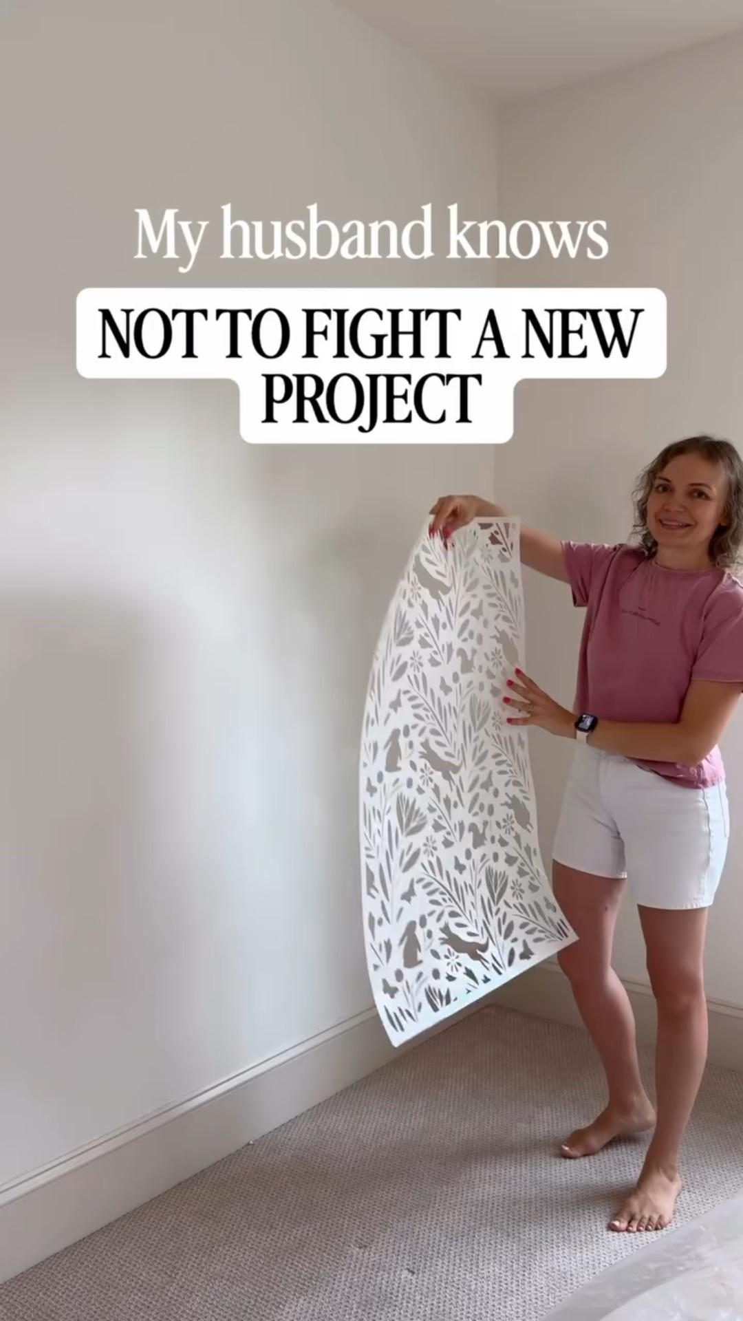 Comment “link” for how to video and links I transformed my daughter’s room using a stencil to create a wallpaper look without the cost or commitment. It added pattern, personality, and so much charm to her space — proof that small, creative changes can make a big impact.

#kidsroommakeover #girlsroomdecor #diywallstencil #homedecorideas #roommakeover #yourdesignerbff