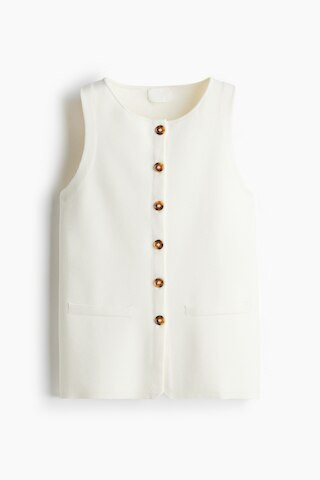 H & M - Fine-Knit Vest - Beige | H&M (US + CA)
