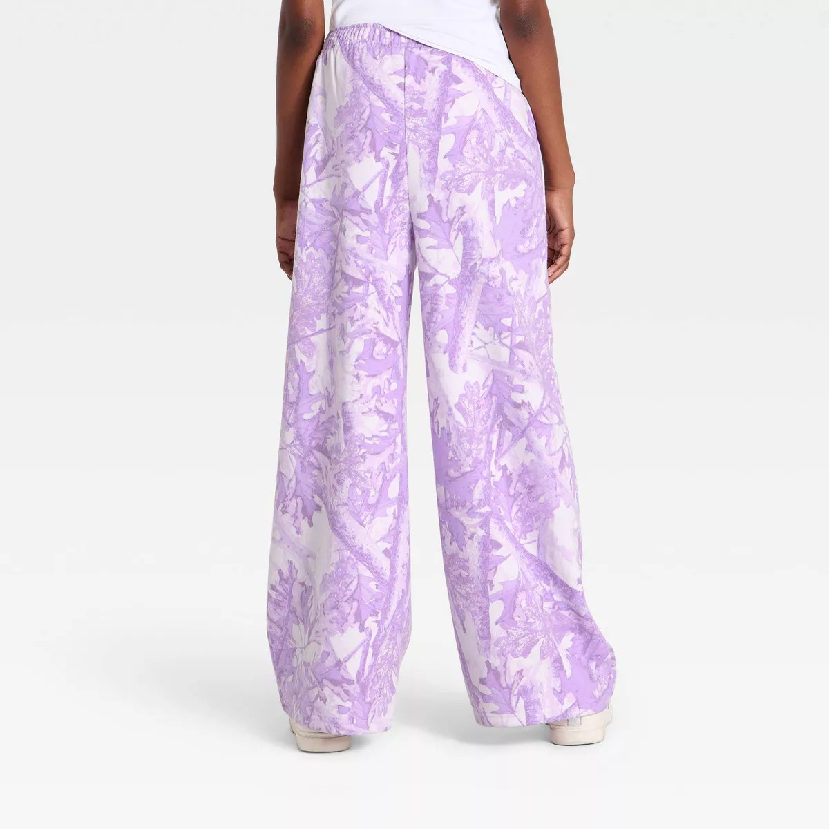 Girls' Wide Leg Camo Fleece Sweatpant - art class\u2122 Violet XS | Target