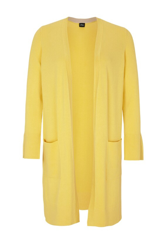 s.Oliver BLACK LABEL Strickjacke in gelb | ABOUT YOU (DE)