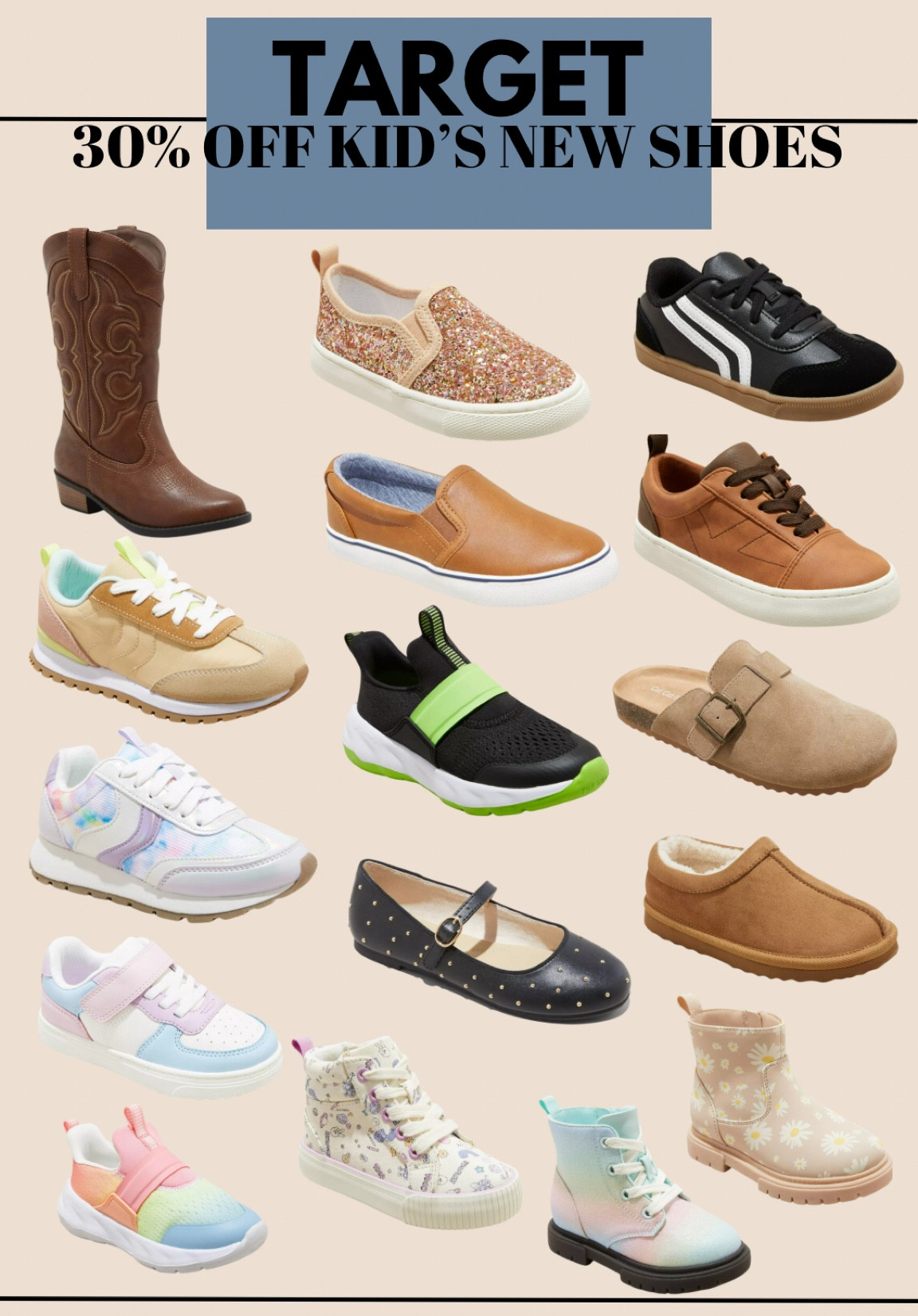 30% off kids new shoes at Target 🎯 

#LTKShoeCrush #LTKKids #LTKFindsUnder50