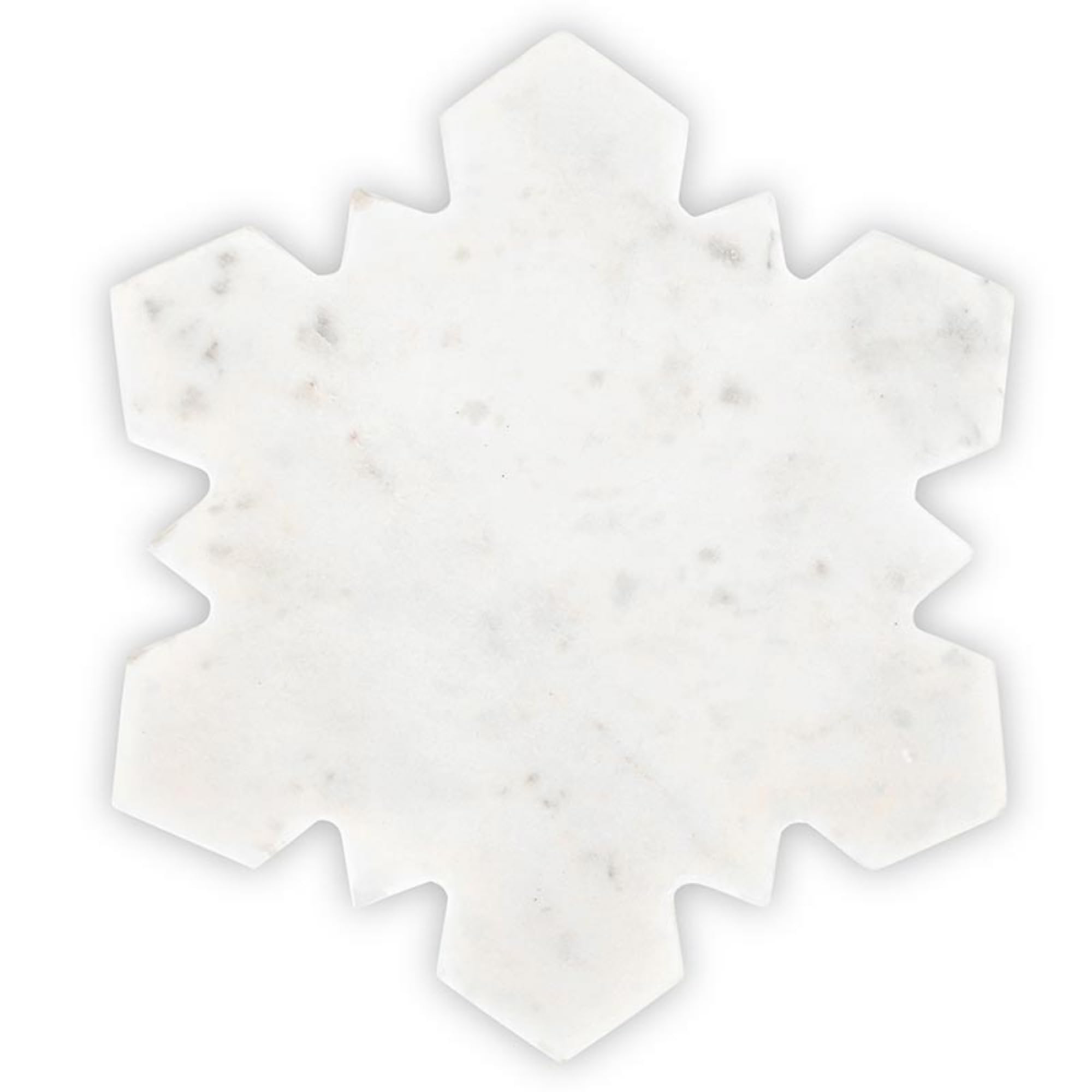 Santa Barbara Design Studio White Marble Snowflake Shaped Charcuterie Cheese Tray, 12.5" x 11" | Amazon (US)
