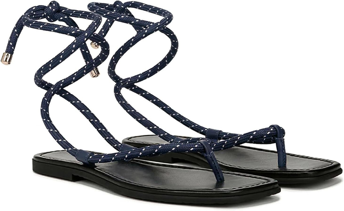 Rope Flat Sandals for Women Strappy Open Toe Thong Sandals Summer Slingback Slip On Slide Sandals... | Amazon (US)