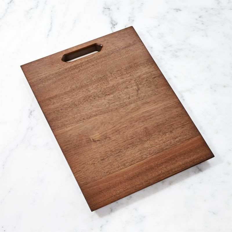 Carter Acacia Wood Cutting Board + Reviews | Crate and Barrel | Crate & Barrel