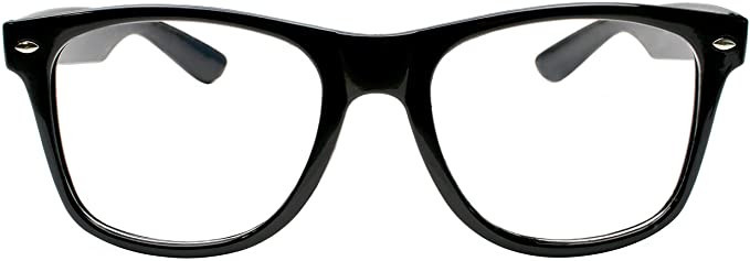 Kangaroo Black Superhero Nerd Glasses – Black Frame Fake Nerd Glasses for Men and Women – Non... | Amazon (US)