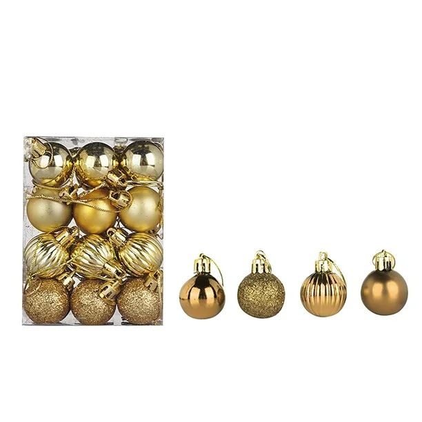 24Pcs Christmas Balls Ornaments Party Xmas Tree Decorations Hanging Ornament - Walmart.com | Walmart (US)