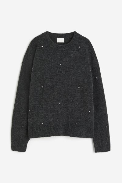 Jersey de punto con cuentas | H&M (FR, IT, ES, PT, BE)