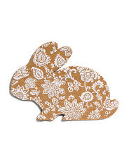 20x34 Bunny Shaped Floral Doormat | TJ Maxx