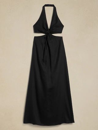 Lisa Linen Midi Dress | Banana Republic (US)