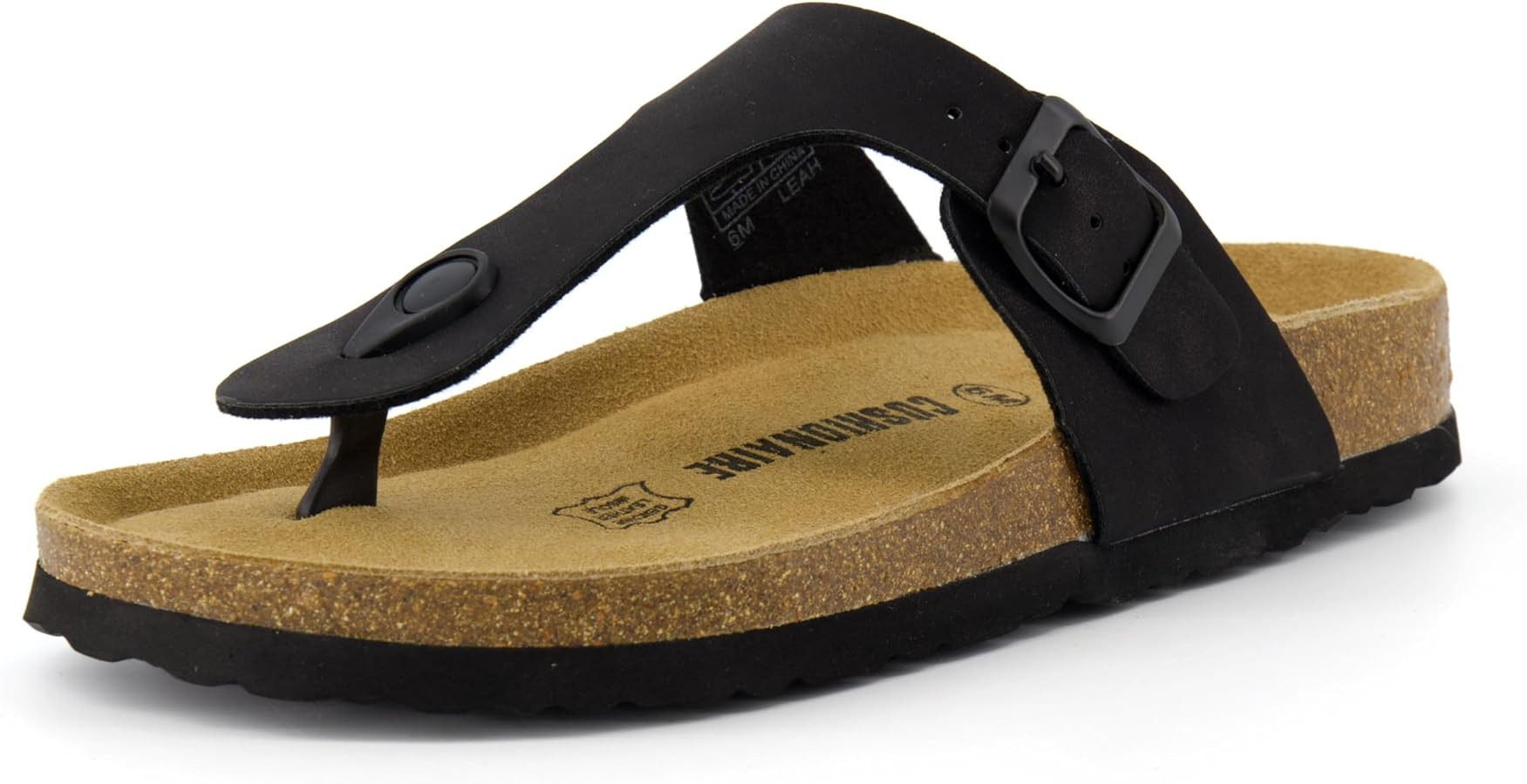 CUSHIONAIRE Women's Leah Cork Footbed Sandal With +Comfort | Amazon (US)