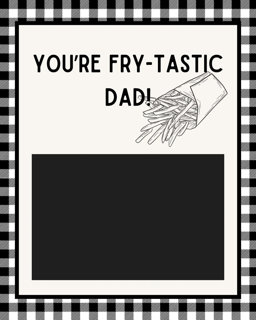 You're Fry-tastic Dad Gift Tag Father's Day Gift Ideas Tag for Gift Card DIGITAL DOWNLOAD Father'... | Etsy (US)