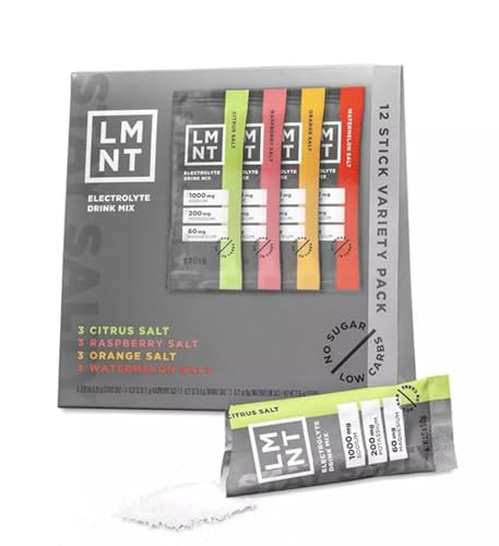 LMNT Zero Sugar Electrolytes - Variety Pack | Drink Mix | 12-Count (12 Count, Variety Pack) | Amazon (US)