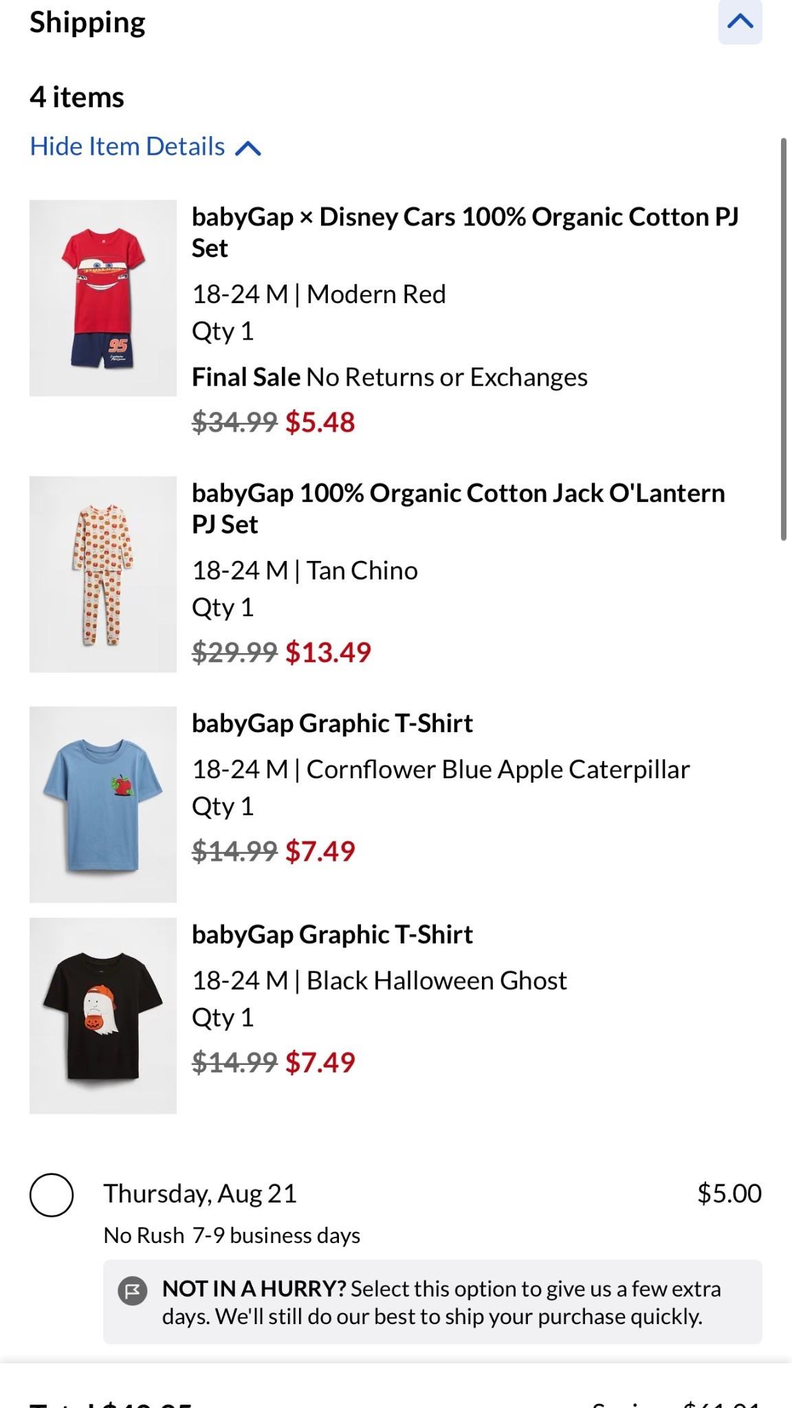 My cart this morning since Gap Factory is having 40-70% off site wide ‼️

#LTKFamily #LTKKids #LTKSaleAlert