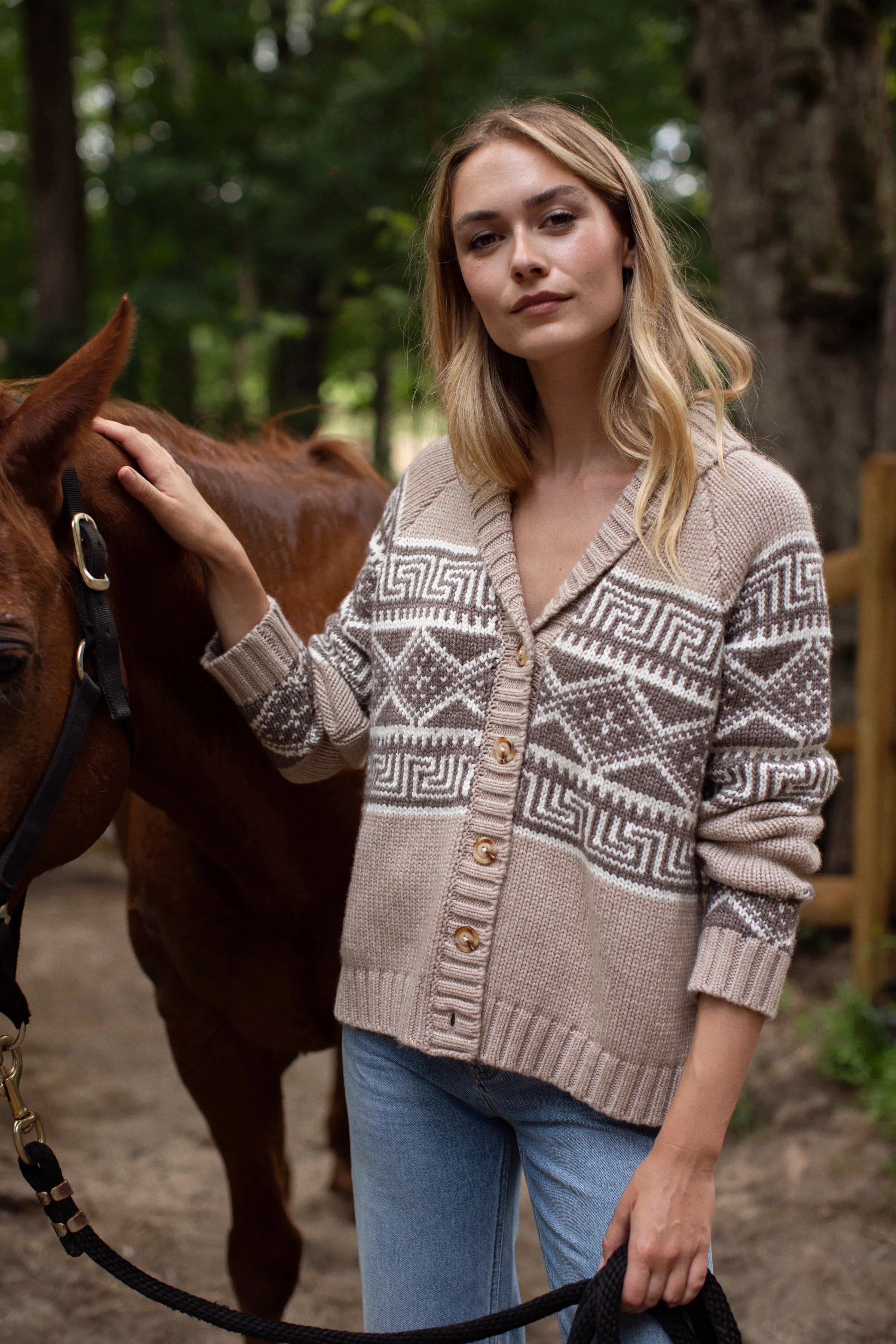 Cabin Cardigan - Oatmeal | Marea
