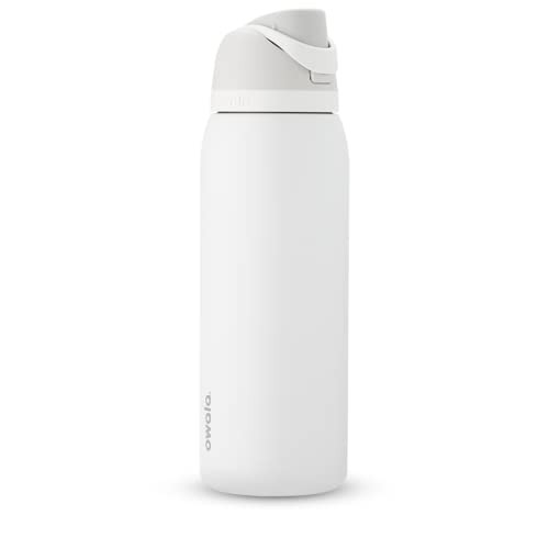 Owala FreeSip Insulated Stainless Steel Water Bottle with Straw for Sports and Travel, BPA-Free, 40-oz, Shy Marshmallow | Amazon (US)