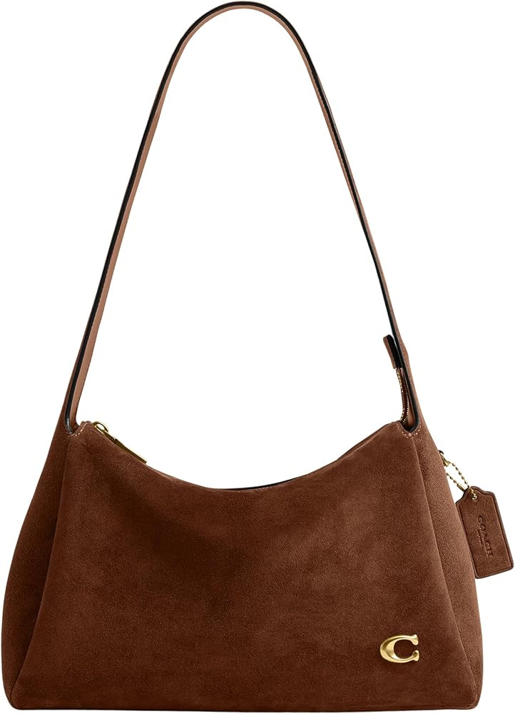 COACH Women's Suede Lola Shoulder Bag | Amazon (US)