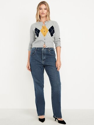 Mid-Rise Slouchy Straight Jeans | Old Navy (US)
