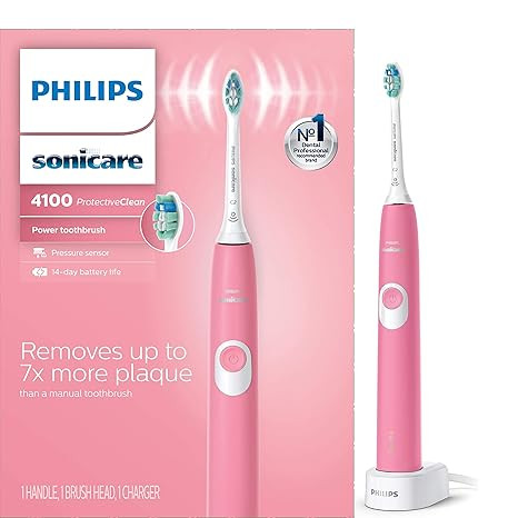 Philips Sonicare ProtectiveClean 4100 Rechargeable Electric Power Toothbrush, Pink, HX6815/01 | Amazon (US)