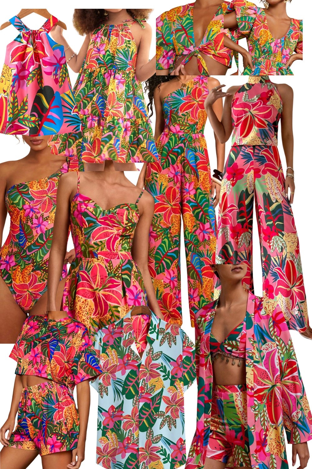 Matching, but make it stylish
This tropical print dress is more than a look — it’s a whole summer mood. Plus, it’s available in minis, sets, and jumpsuits. 

#LTKSeasonal #LTKFestival #LTKStyleTip