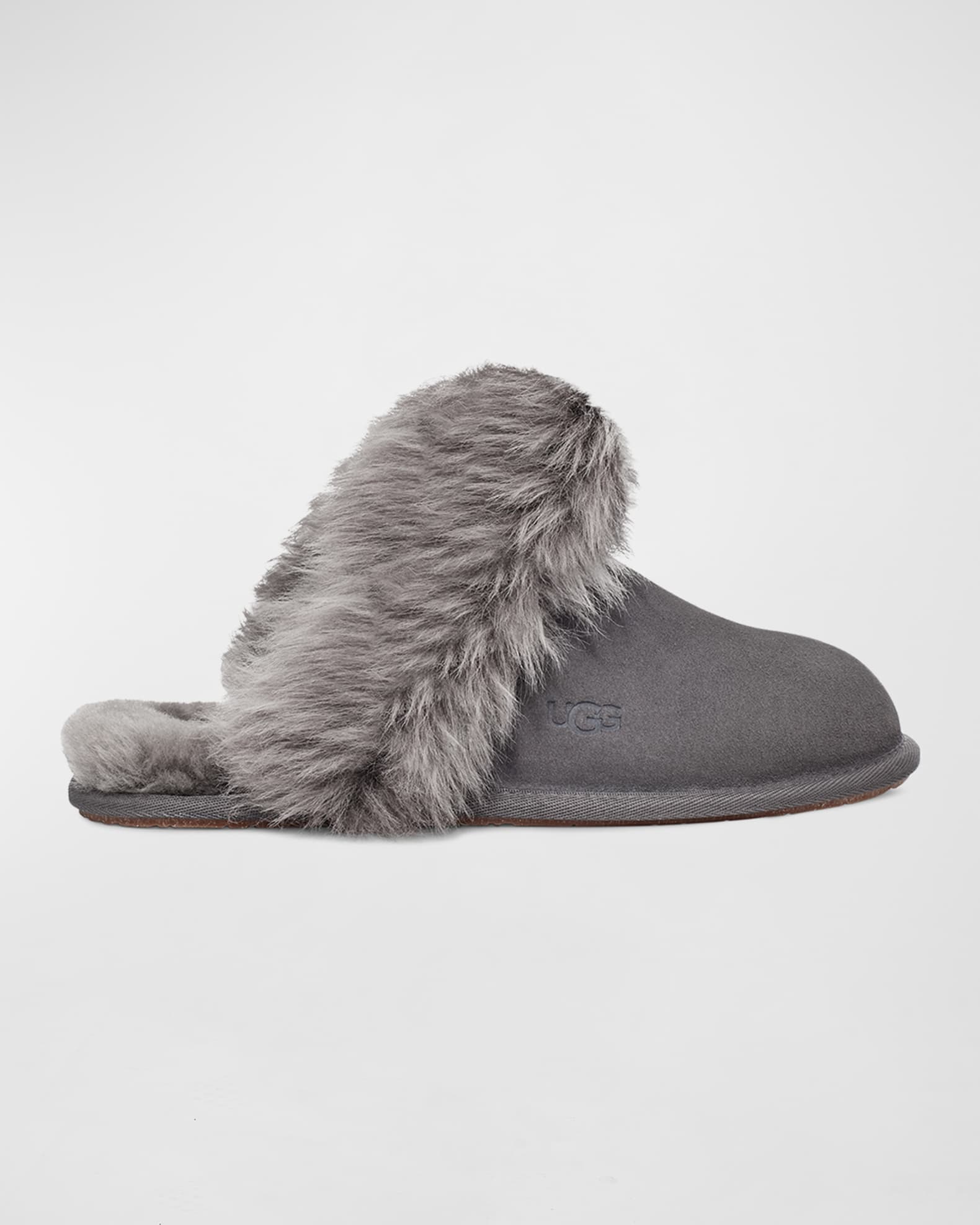 Scuff Sis Suede & Shearling Slippers | Neiman Marcus