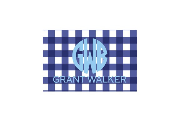 Boy placemat, Kids Placemat, Gingham placemat, Personalized placemat, Laminated placemat, Monogra... | Etsy (US)