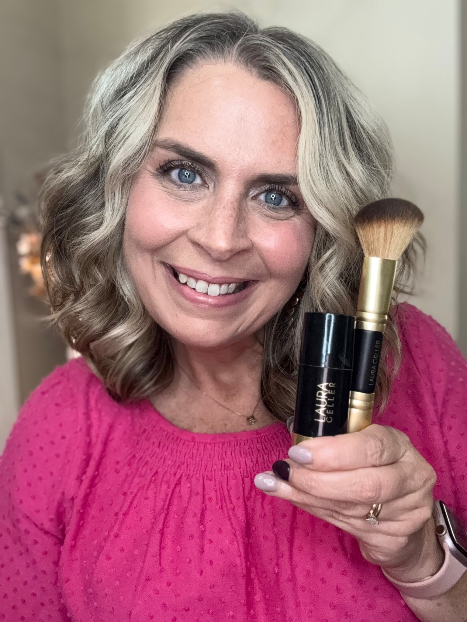 From Dull to Dewey in seconds with the Laura Geller Serum Blush Cheek Tint in the shade Practical Pink. This brand is made for women with mature skin, and doesn’t settle into your fine lines & wrinkles. I love the glow it gives my skin! This brand is also very affordable, which is another plus! 💕💕

#LGblush725 #LauraGellerBeauty #LauraGellerAmbassador #Soonsored 

#LTKStyleTip #LTKBeauty #LTKFindsUnder50