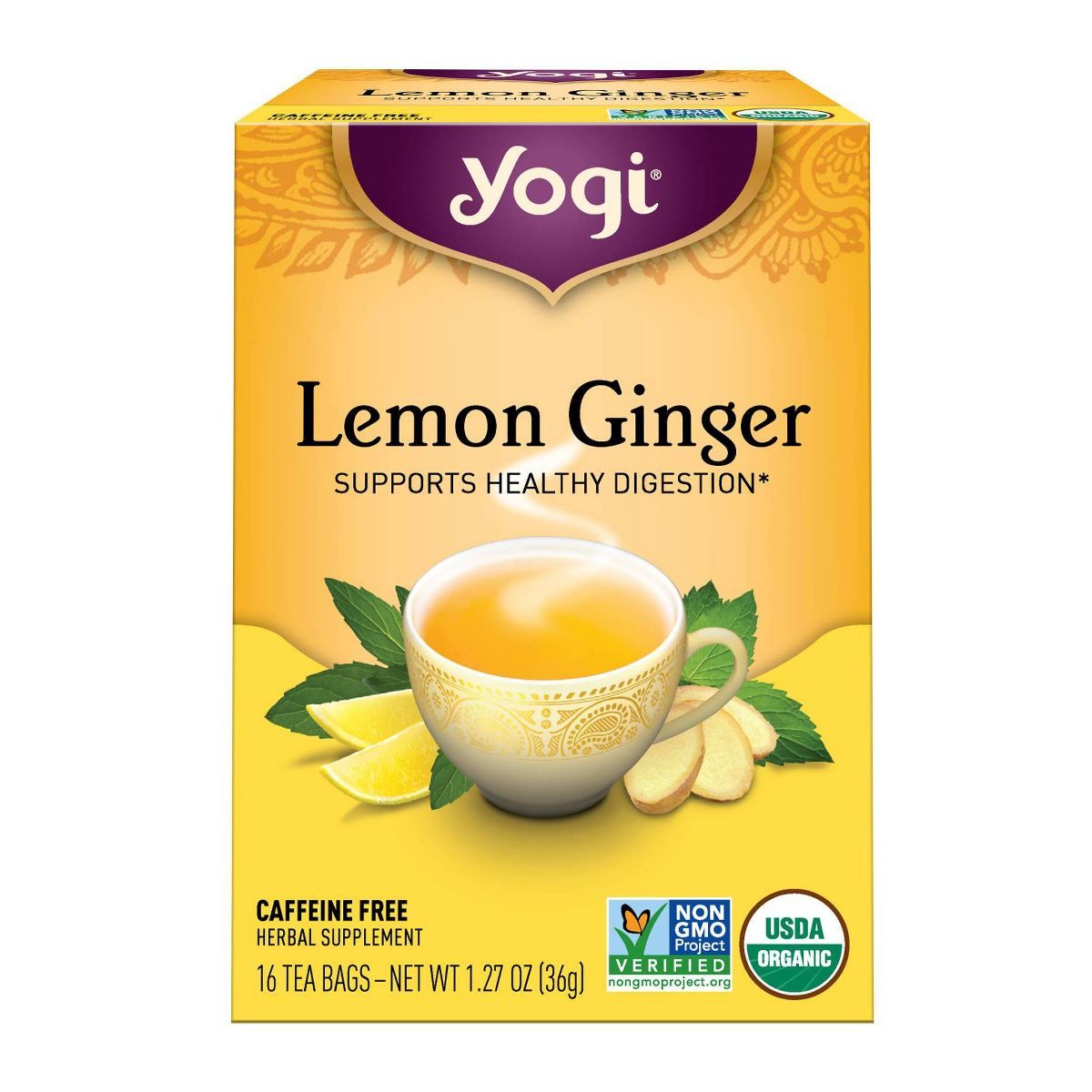 Yogi Tea Lemon Ginger Tea Bags - 16ct | Target