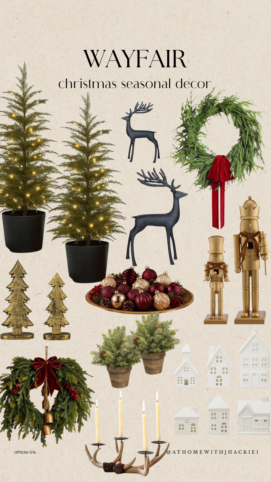 Wayfair Christmas decor, Wayfair holiday decor, Christmas home decor, traditional Christmas decor, classic Christmas decorations, Christmas wreath, velvet bow Christmas decor, Christmas trees, tabletop Christmas trees, reindeer decor, nutcracker decor, brass Christmas decor, Christmas village houses, holiday greenery, Christmas candle holders, burgundy Christmas decor, vintage inspired Christmas decor, elegant Christmas decor, cozy Christmas home, Christmas decorating ideas

#LTKSeasonal #LTKHome