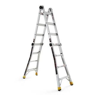 18 ft. Reach MPXA Aluminum Multi-Position Ladder with 300 lbs. Load Capacity Type IA Duty Rating | The Home Depot