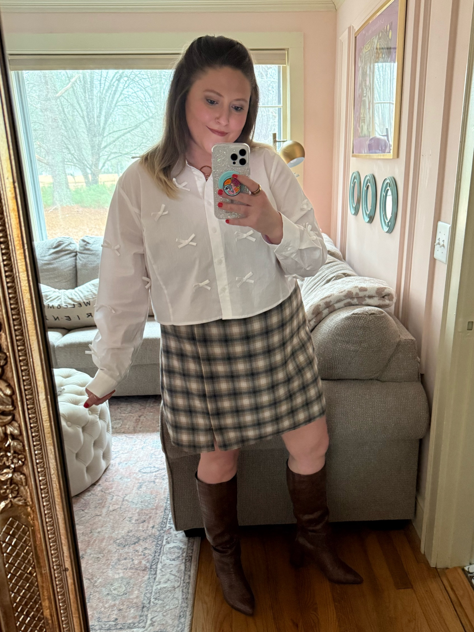 Outfit for the ballet/date night 🩰🥂

XXL in shirt/skirt - wish I had gotten an XL in the skirt 🙃 

*boots run tts

#LTKStyleTip #LTKSeasonal #LTKMidsize